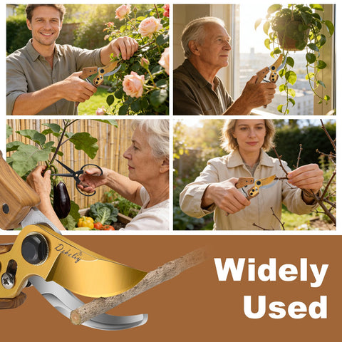 DEKELIY rust‑resistant stainless steel blades stay sharp longer