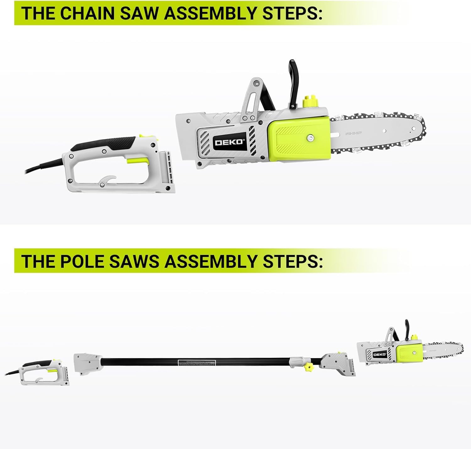 DEKOPRO 8A lightweight 10 lb design for easy handling on heights or ground