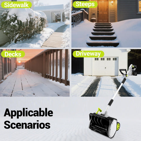 DEKOPRO emissions-free operation offers quiet winter cleaning.