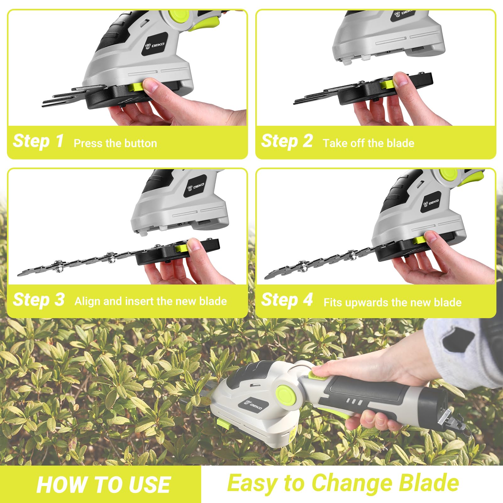 Sharp DEKOPRO blades deliver clean, precise cuts.