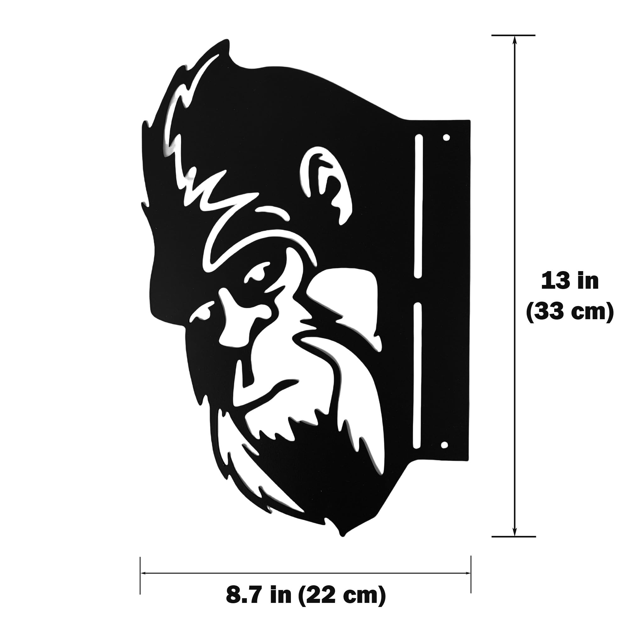 Dekorbay bigfoot plaque metal sign perfect for garden fences.