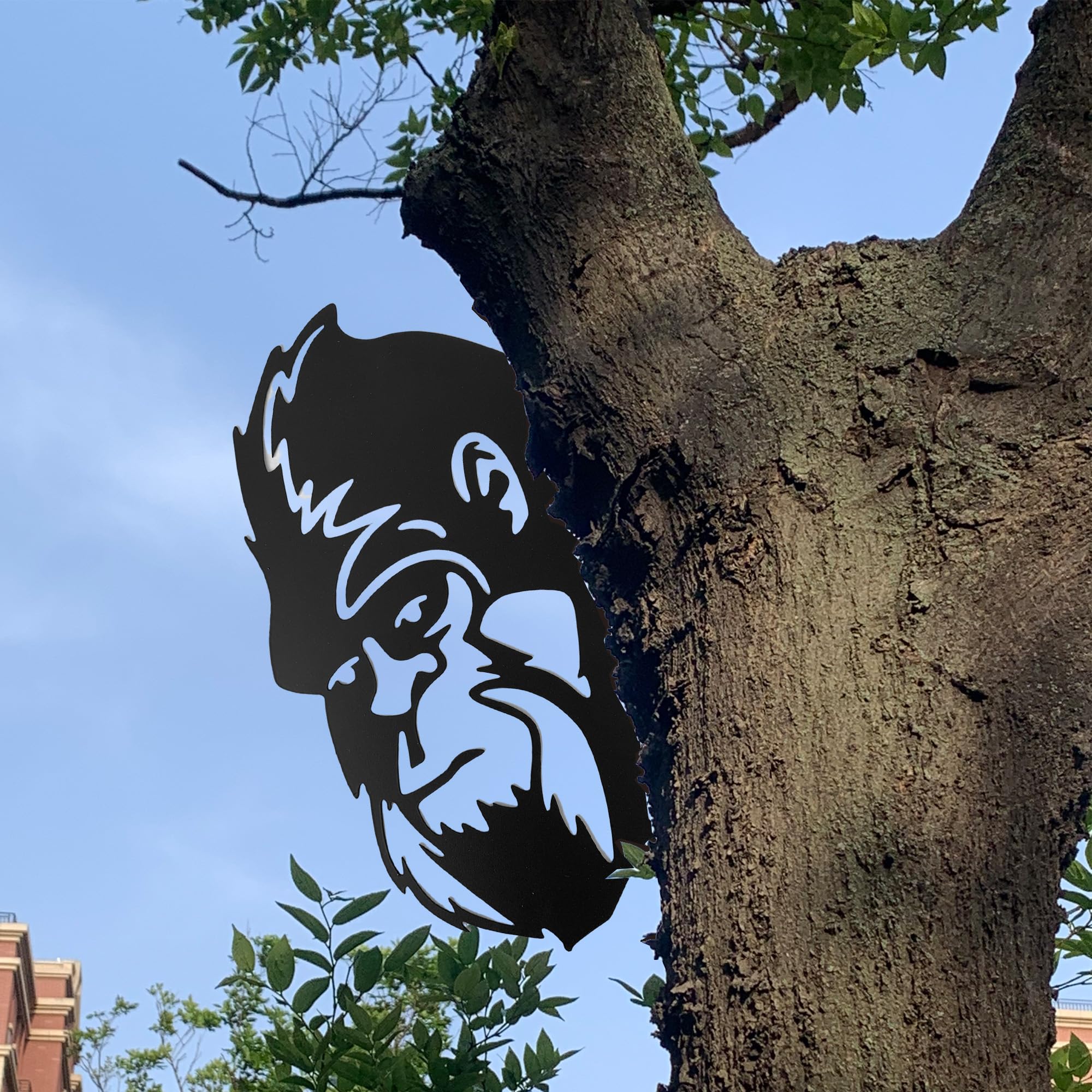 Dekorbay weather-resistant sasquatch sign adds rustic intrigue.