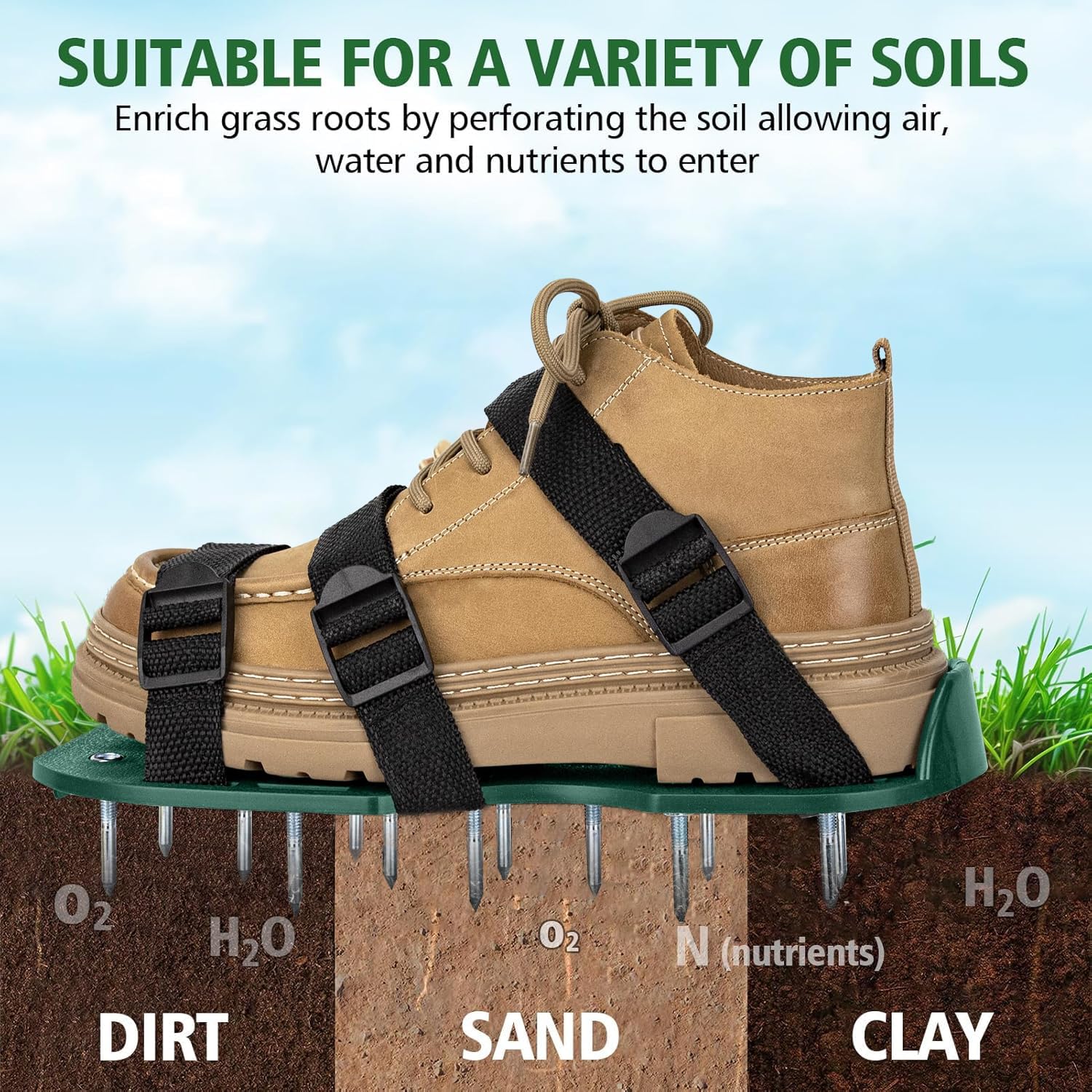 Dekvoraq one-size-fits-all spiked shoes secure over most footwear for versatile use