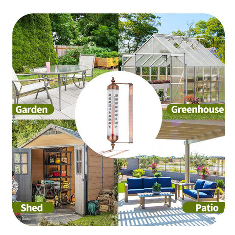 Dekvoraq window-mount thermometer installs outside for convenient temperature monitoring.