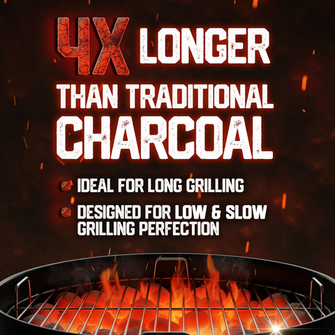 Del Bravo Charcoal Briquettes deliver even heat distribution across the grill surface.