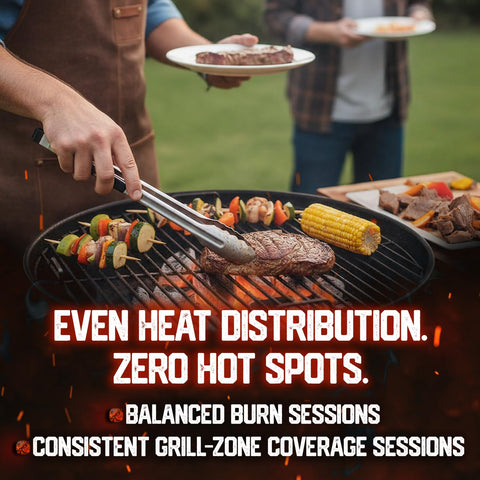Del Bravo Charcoal Briquettes burn natural and clean with no added chemicals.