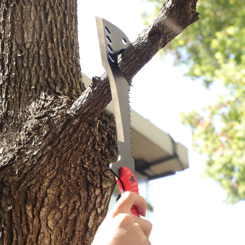 Delacour compact survival tool is ideal for camping, bushcraft, and scouting outings.