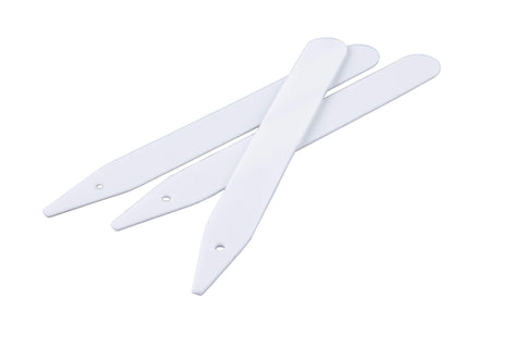 Delatanus 4.7 inch plant labels in white PVC for clear seed tracking