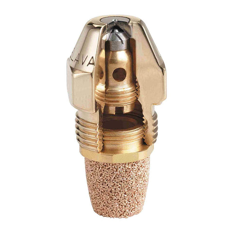 Delavan 0.75-80B solid oil burner nozzle delivers a uniform spray for efficient combustion.