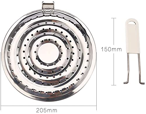 Dele heat diffuser stainless steel body highlights durable construction and easy cleaning