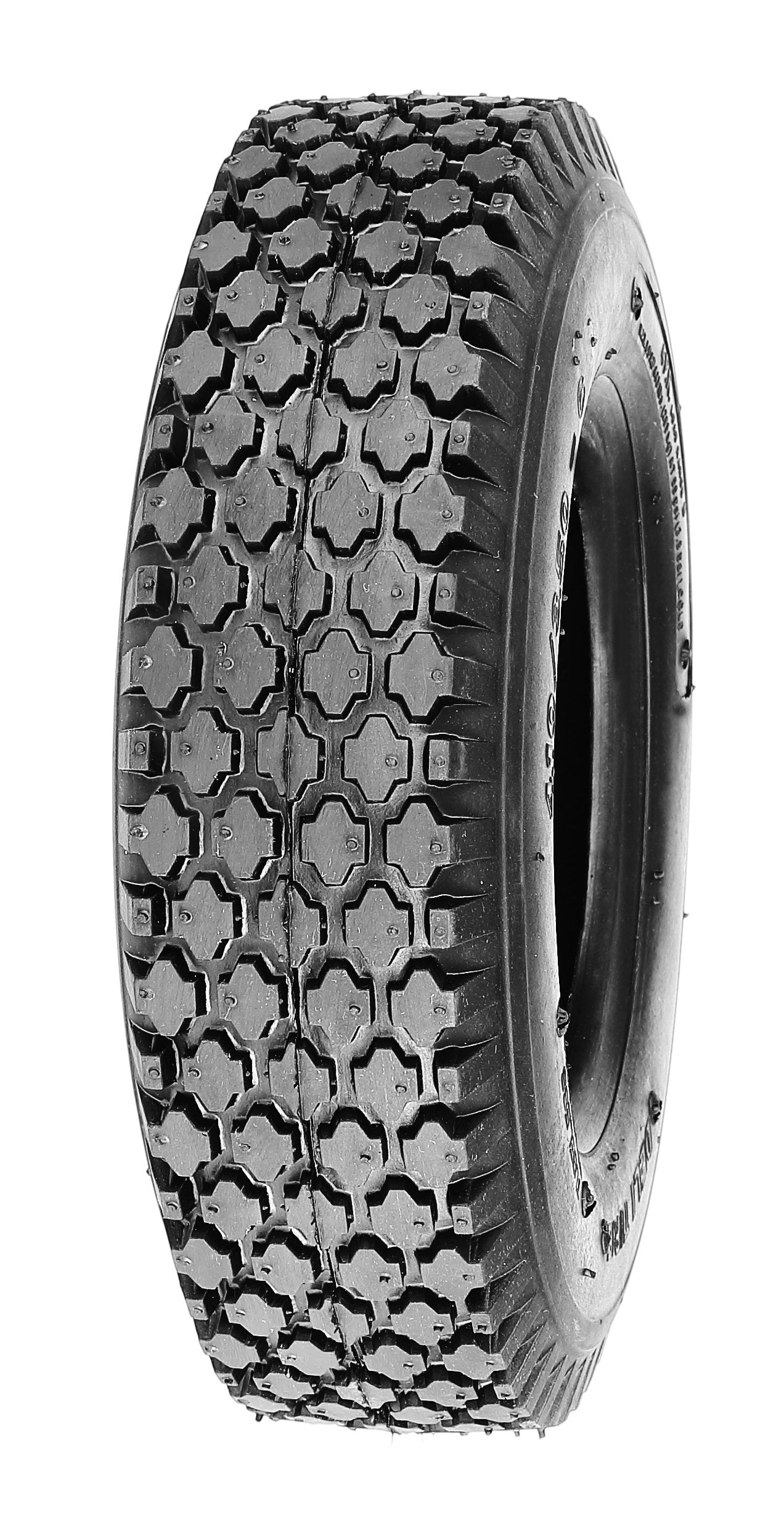 Deli Tire S-356 stud-tread tubeless tire for lawn and garden carts with sturdy 4-ply construction
