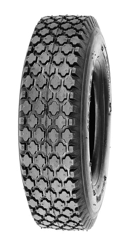 Deli Tire S-356 stud-tread tubeless tire for lawn and garden carts with sturdy 4-ply construction