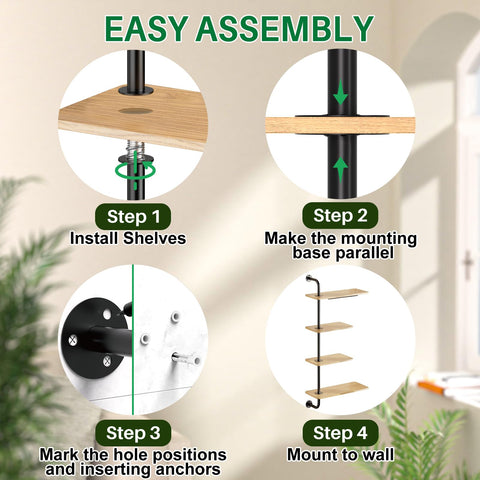 DELLAN easy-to-assemble hardware included for quick setup