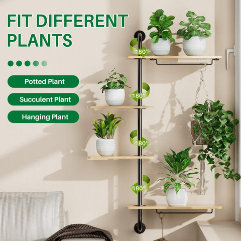 DELLAN hanging bars under shelves for organized plant display