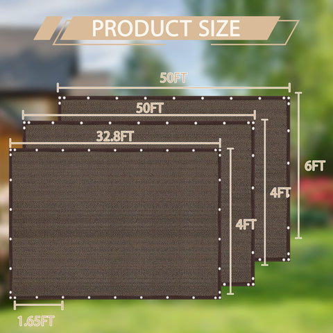 Dellna screen in brown maintains breeze while reducing glare.