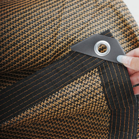 DELLNA shade cloth with easy-grommet hanging for fast installation