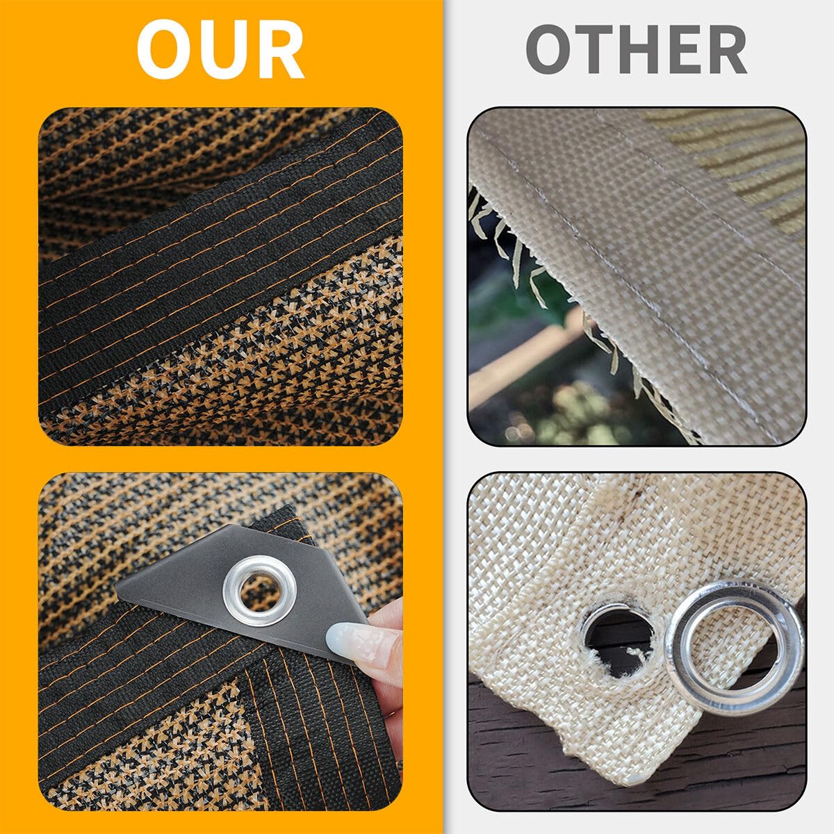 DELLNA versatile shade cloth for patios, kennels, and lawns