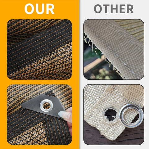 DELLNA versatile shade cloth for patios, kennels, and lawns
