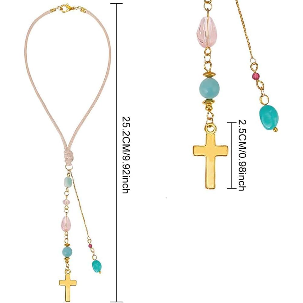 DELORIGIN amazonite suncatcher pendant on car window for subtle light reflections