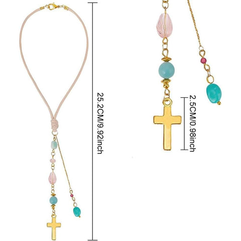 DELORIGIN amazonite suncatcher pendant on car window for subtle light reflections