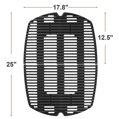DELSbbq 7646 cast-iron grates 2-pack provide durable replacement parts
