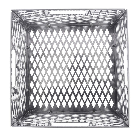DELSbbq charcoal basket airflow design allows faster heating and better fuel use.