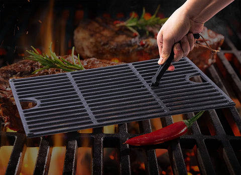 DELSbbq grate lifter hanging on a hook for storage