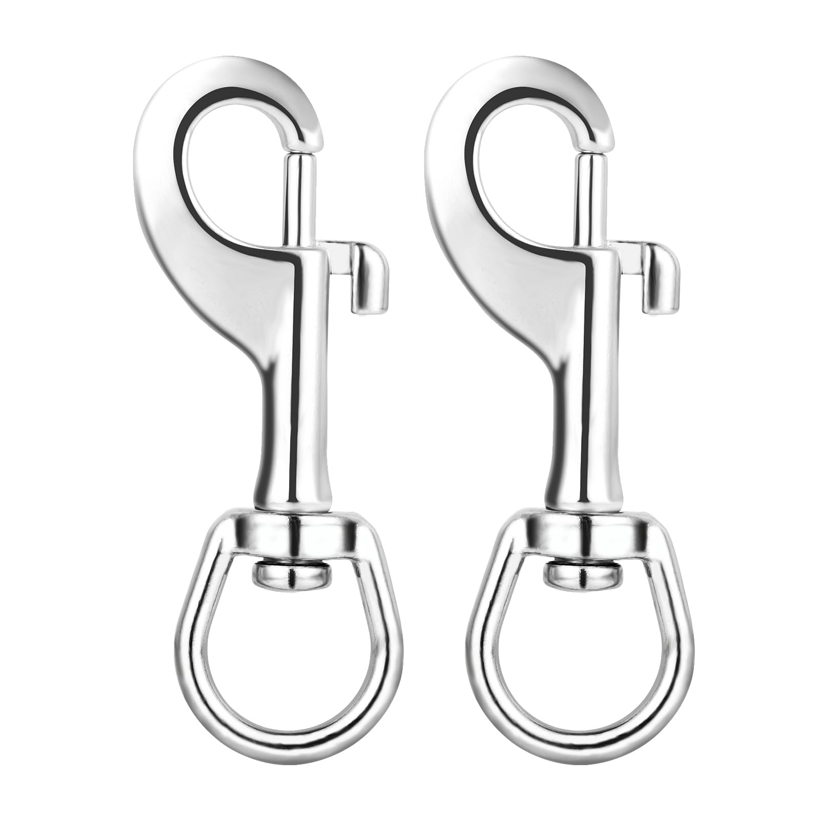 DELSWIN flag clips swivel 3.5in closeup demonstrating tangle-free rotation.