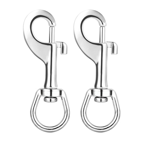 DELSWIN flag clips swivel 3.5in closeup demonstrating tangle-free rotation.