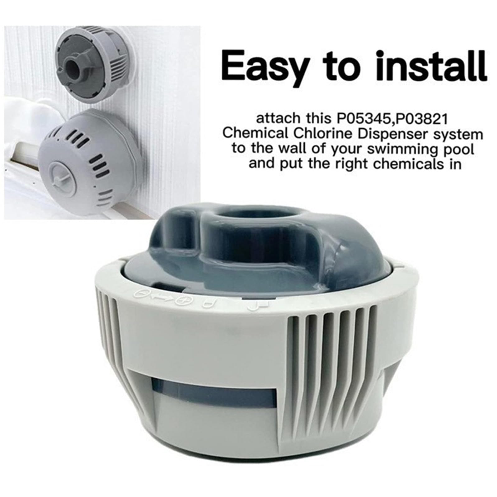 Delushaka adjustable dissolution setting tailors chlorine release to spa capacity.