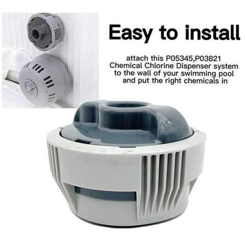 Delushaka adjustable dissolution setting tailors chlorine release to spa capacity.
