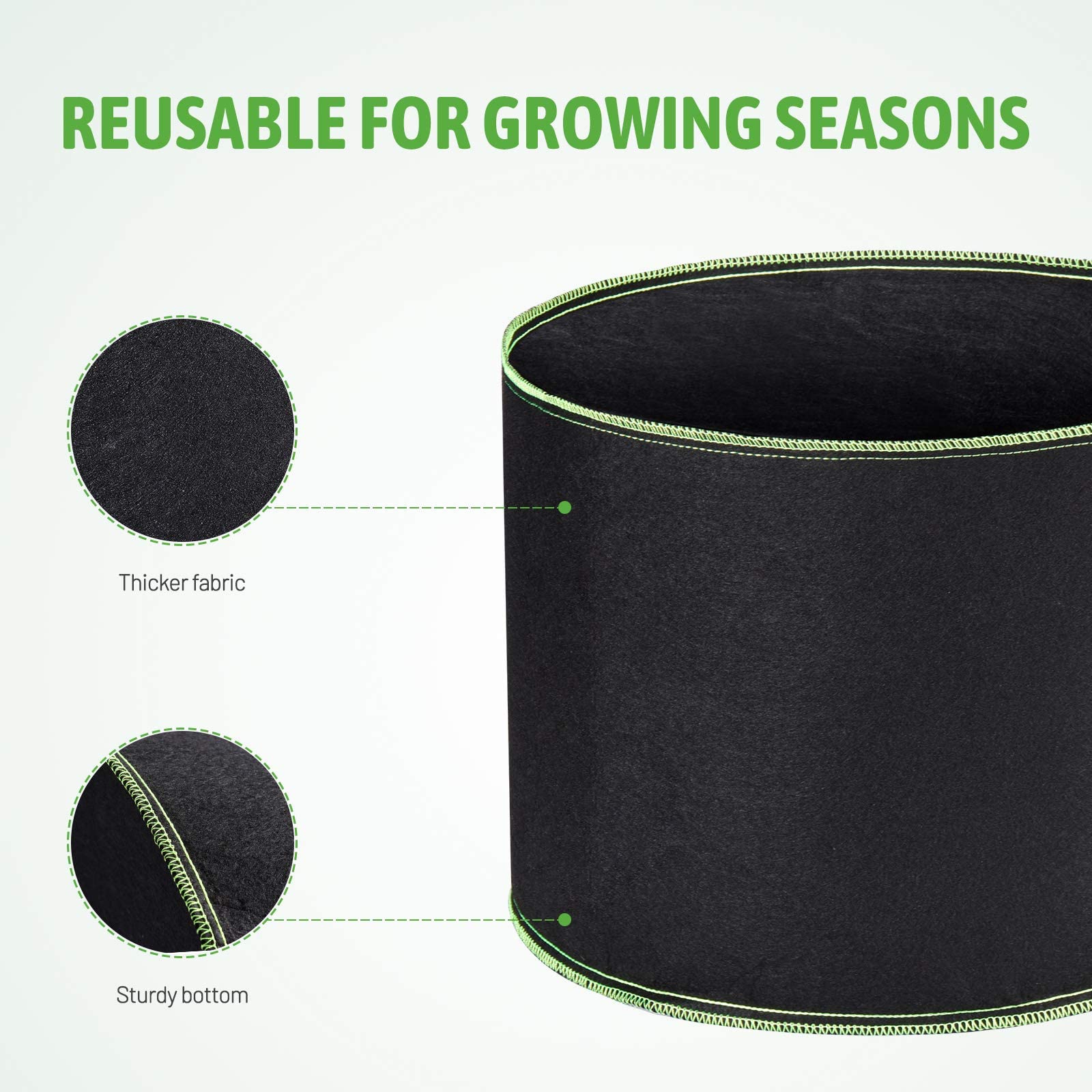 Delxo 300g thickened nonwoven fabric ensures durable, reusable pots