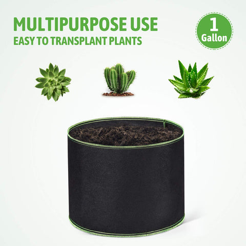 Delxo Garden Grow Bags reusable tear-resistant non-woven fabric for multiple seasons.