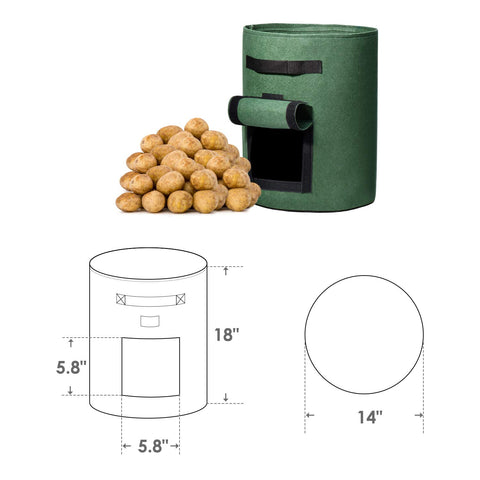 Delxo fabric pot shows strong drainage and airflow