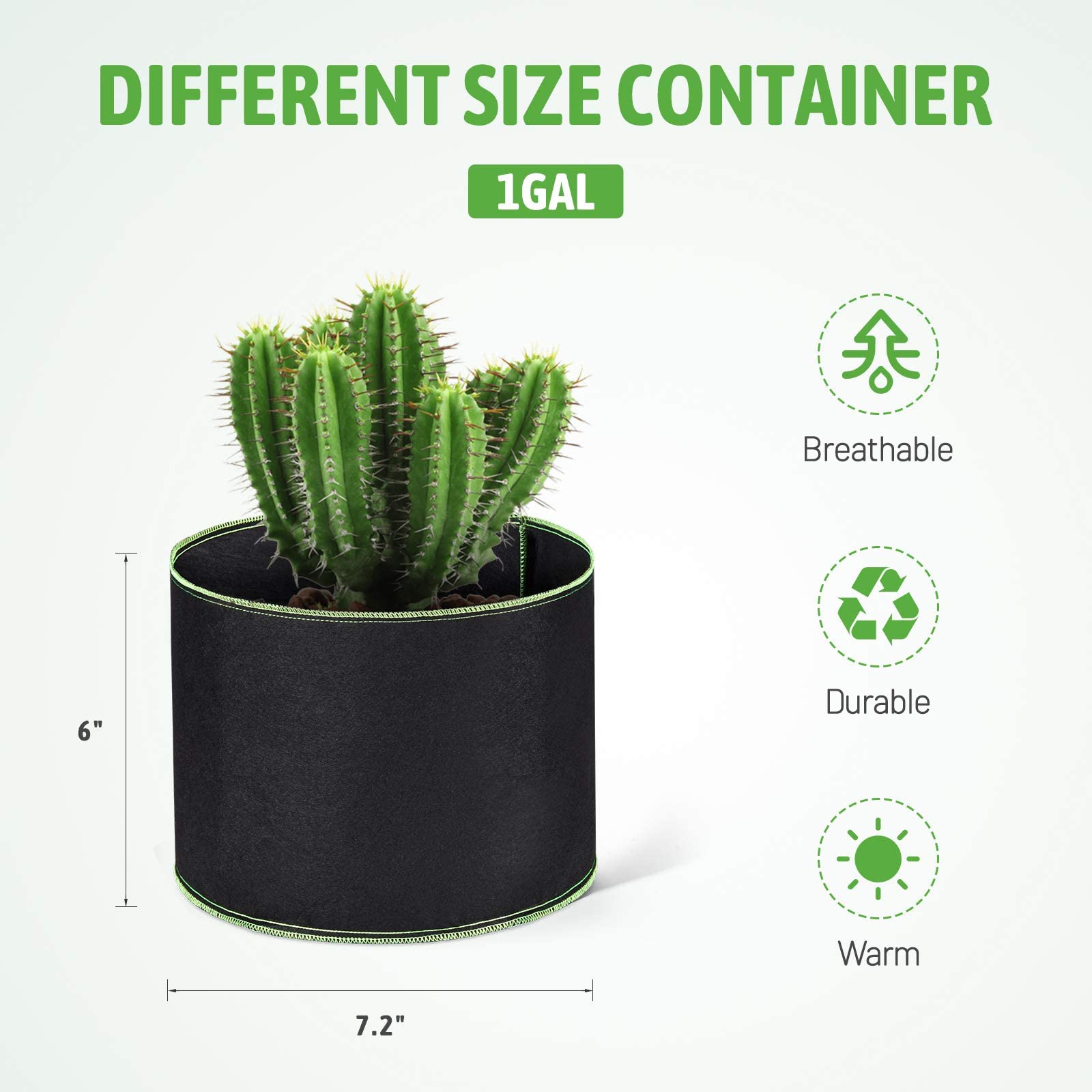 Delxo grow bags with handles for easy plant transport and setup
