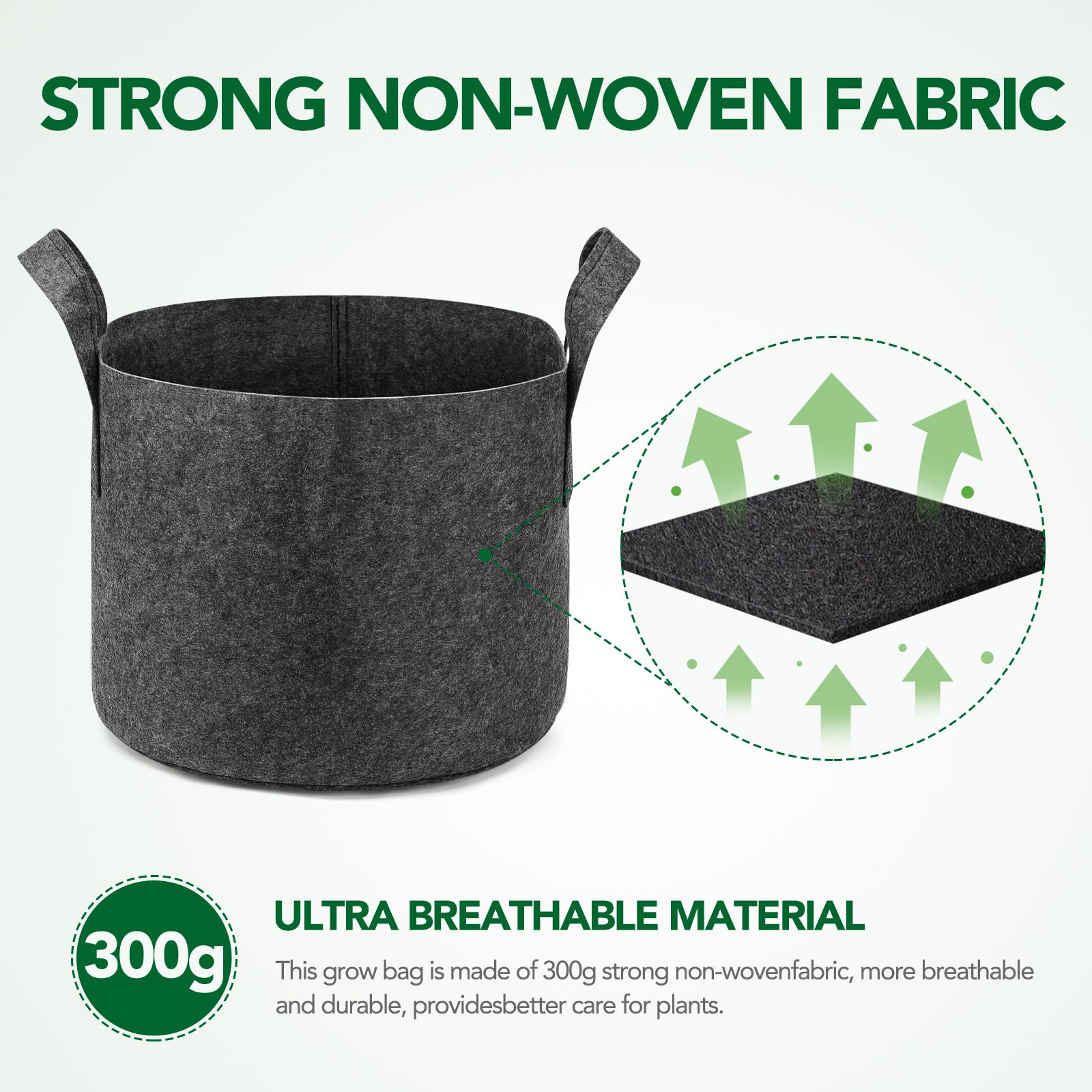 Delxo grow bags interior root air-flow view for healthier root systems.