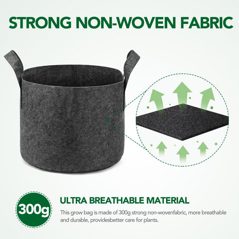 Delxo grow bags interior root air-flow view for healthier root systems.