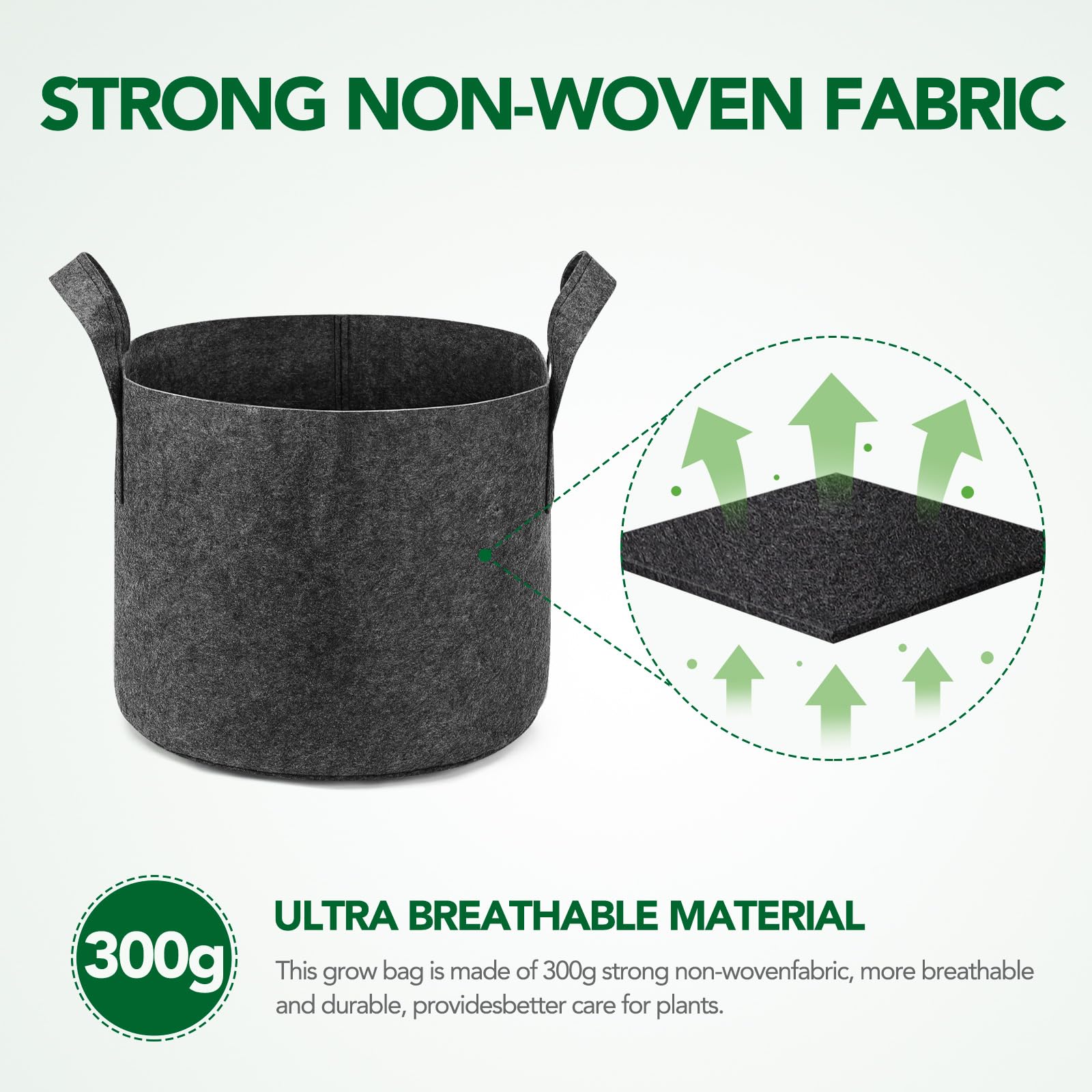 Delxo five-gallon grow bags offer temperature control for seasonal gardening.