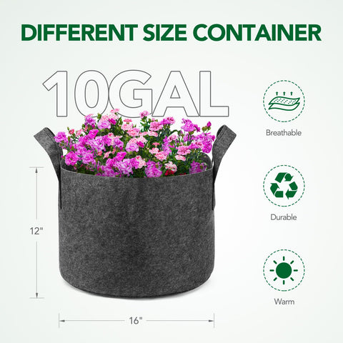 Delxo heavy-duty nonwoven fabric bags demonstrate durable material for long-term use.