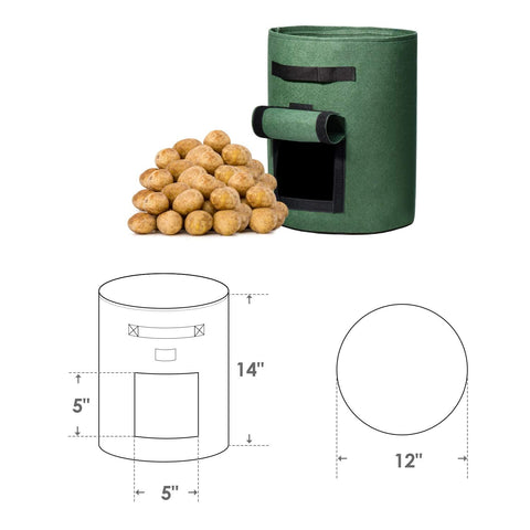 Delxo multi-pack grow bags ready for vegetable planting.