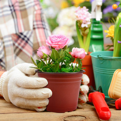 Delxo washable and reusable nursery pots for repeated planting cycles.