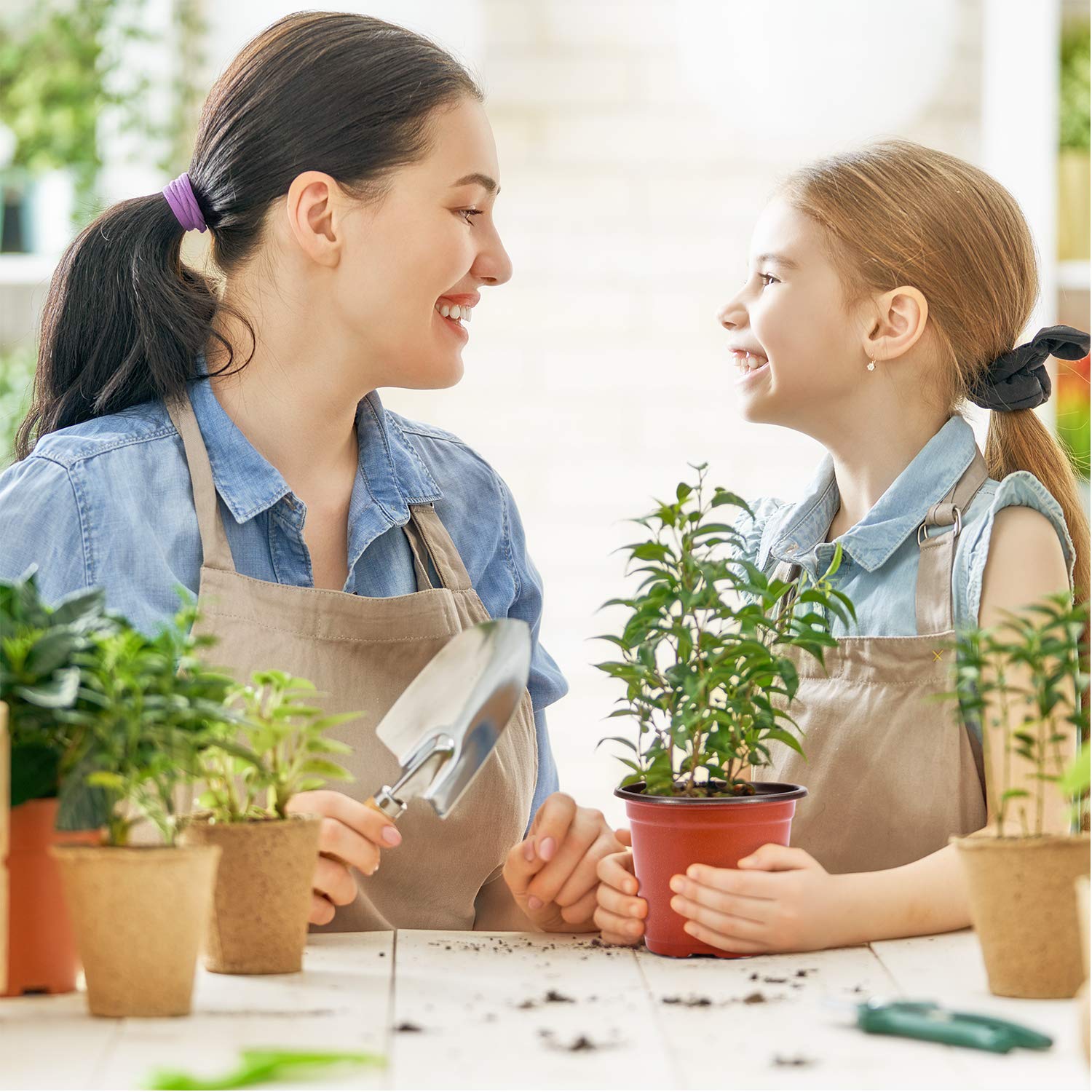 Delxo colorful 4-inch nursery pots set adds decorative touch to home garden