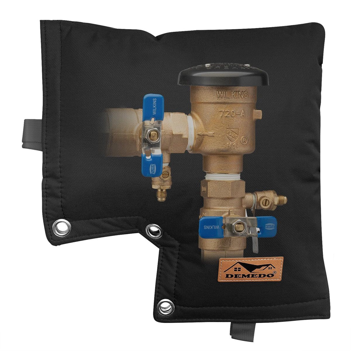 DEMEDO backflow cover winter insulation shields pipes from freezing and bursting.