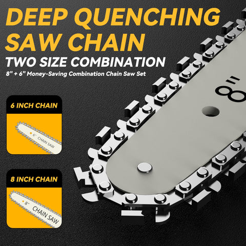 DEMIMA manganese steel chain stays sharp for efficient cutting