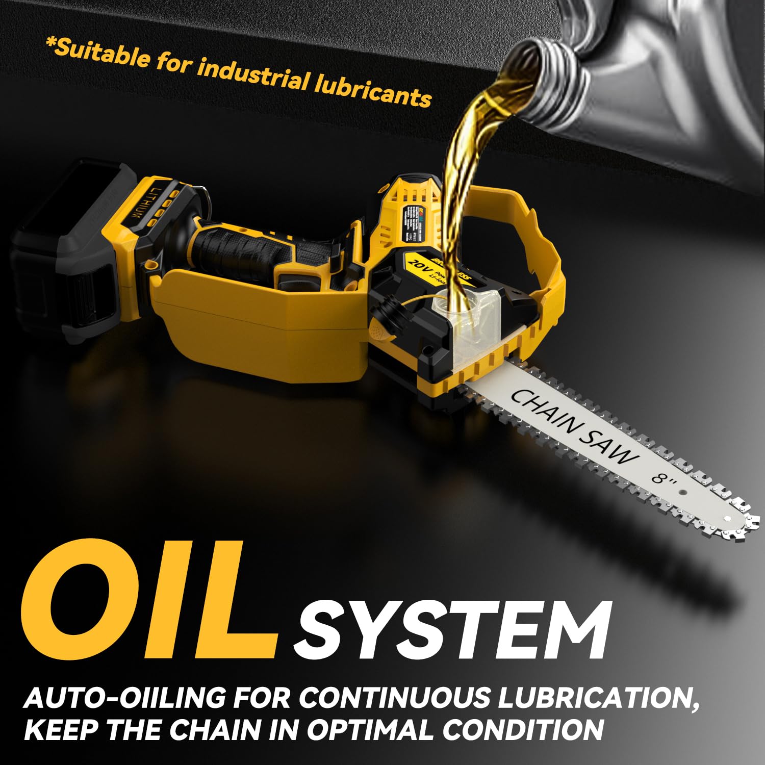 DEMIMA tool-free chain tensioner for easy on-site adjustments