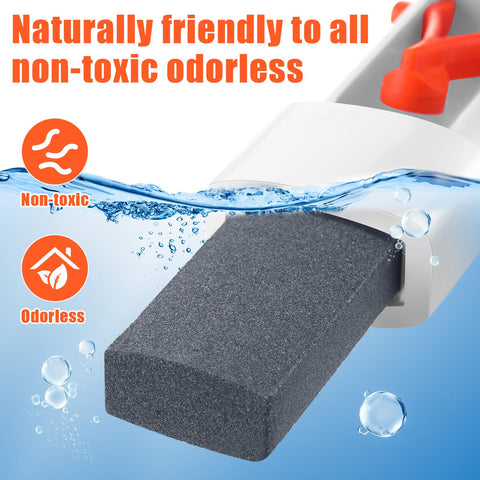 Demissle pool cleaner tackles hard water stains on pool surfaces.