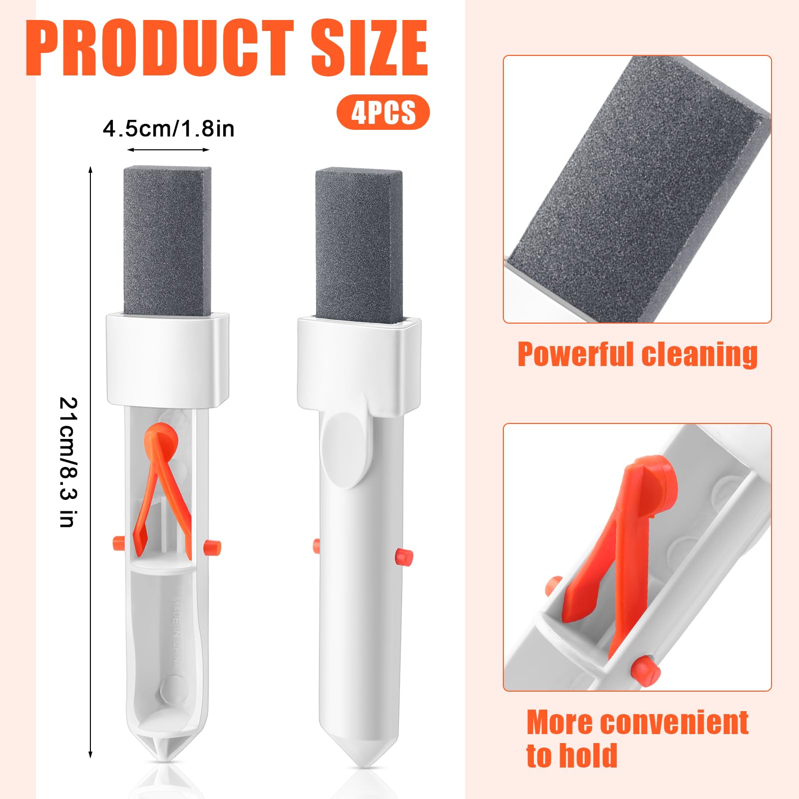 Demissle stain eraser pumice for toilet ring removes mineral buildup.