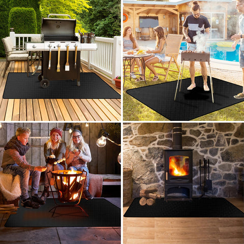 Demiwise durable grill mat folds flat for storage