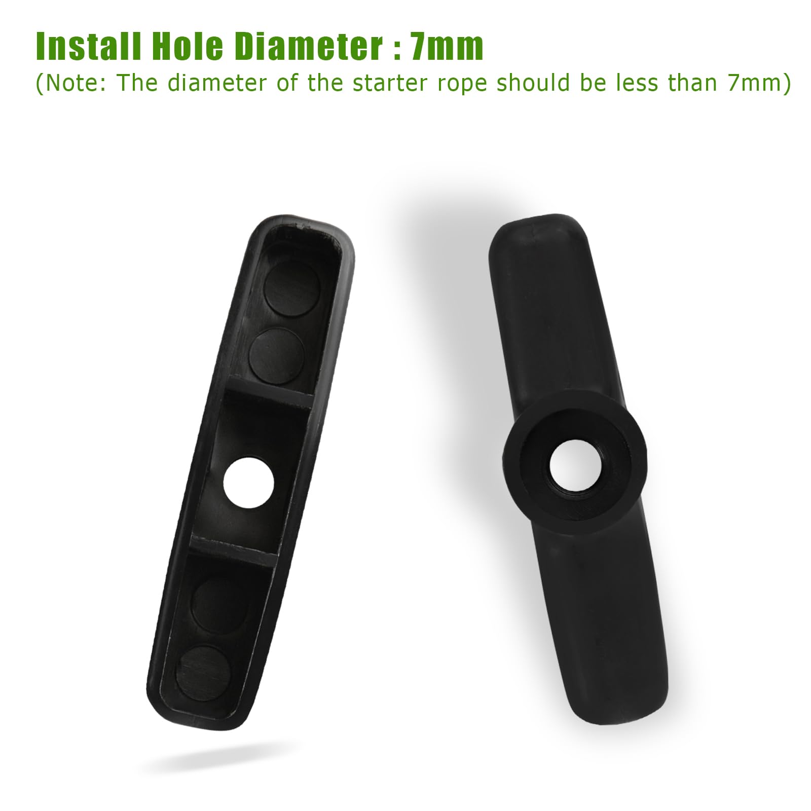 DemJamr starter handle for gx240 supports various machines like mowers and generators.