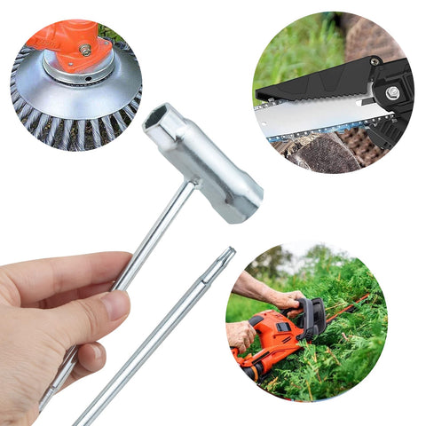 DemJamr tool close-up showing T-wrench and screwdriver in metal construction.